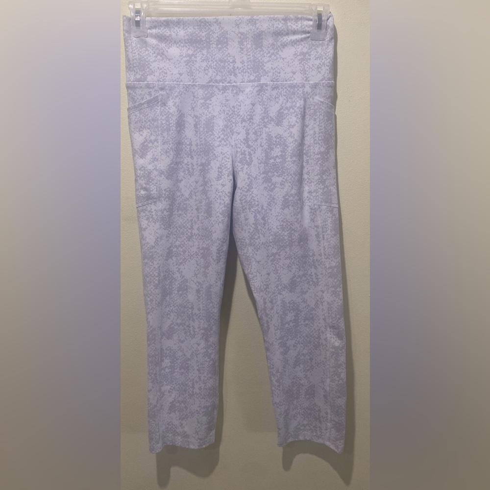 RBX Women’s Actiwear Gray And White Snake Print Leggings Size Large